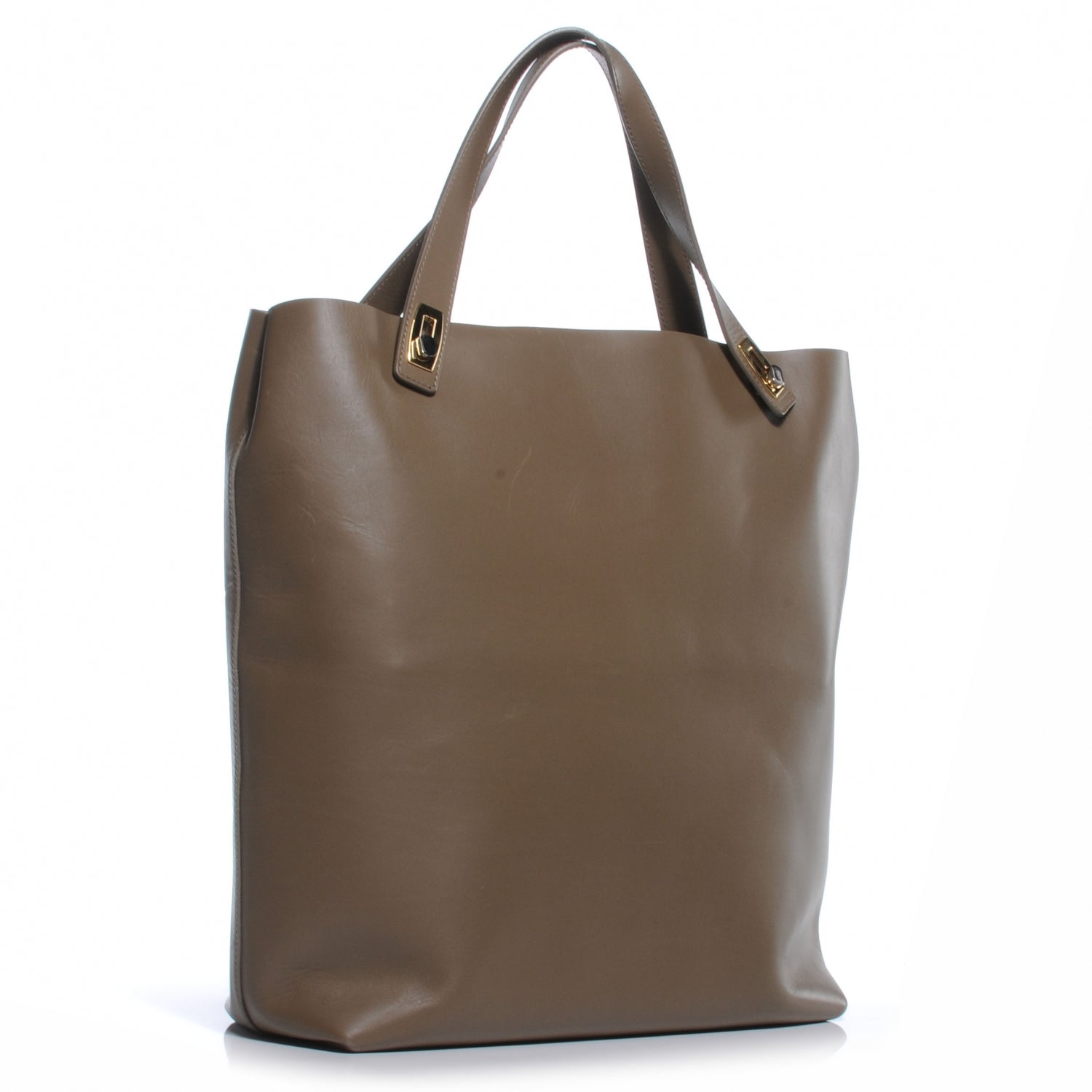 Balenciaga Calfskin Pocket Tote M Khaki and Black 3 of 8
