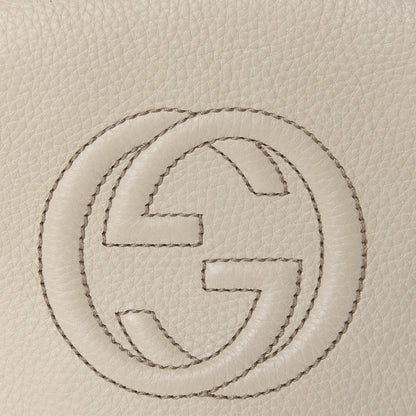 Gucci Pebbled Calfskin Small Soho Flap Crossbody Off White 10 of 11