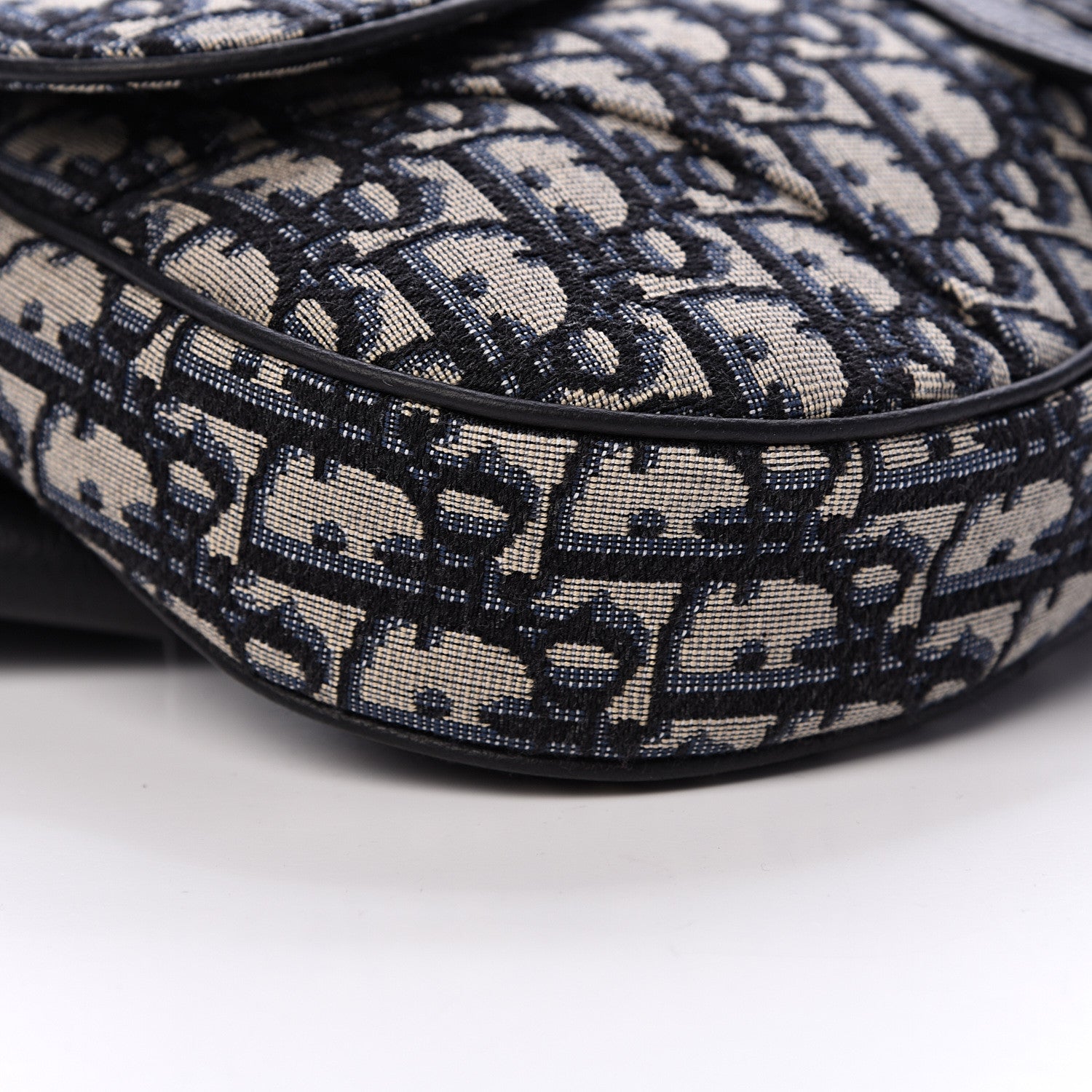 Christian Dior Oblique Mens Saddle Bag Blue 8 of 9