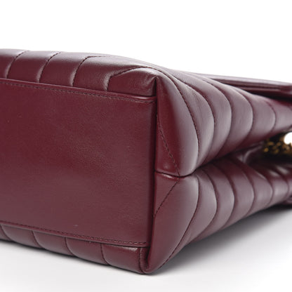 Saint Laurent Calfskin Y Quilted Monogram Medium Loulou Chain Satchel Palissandre 9 of 10