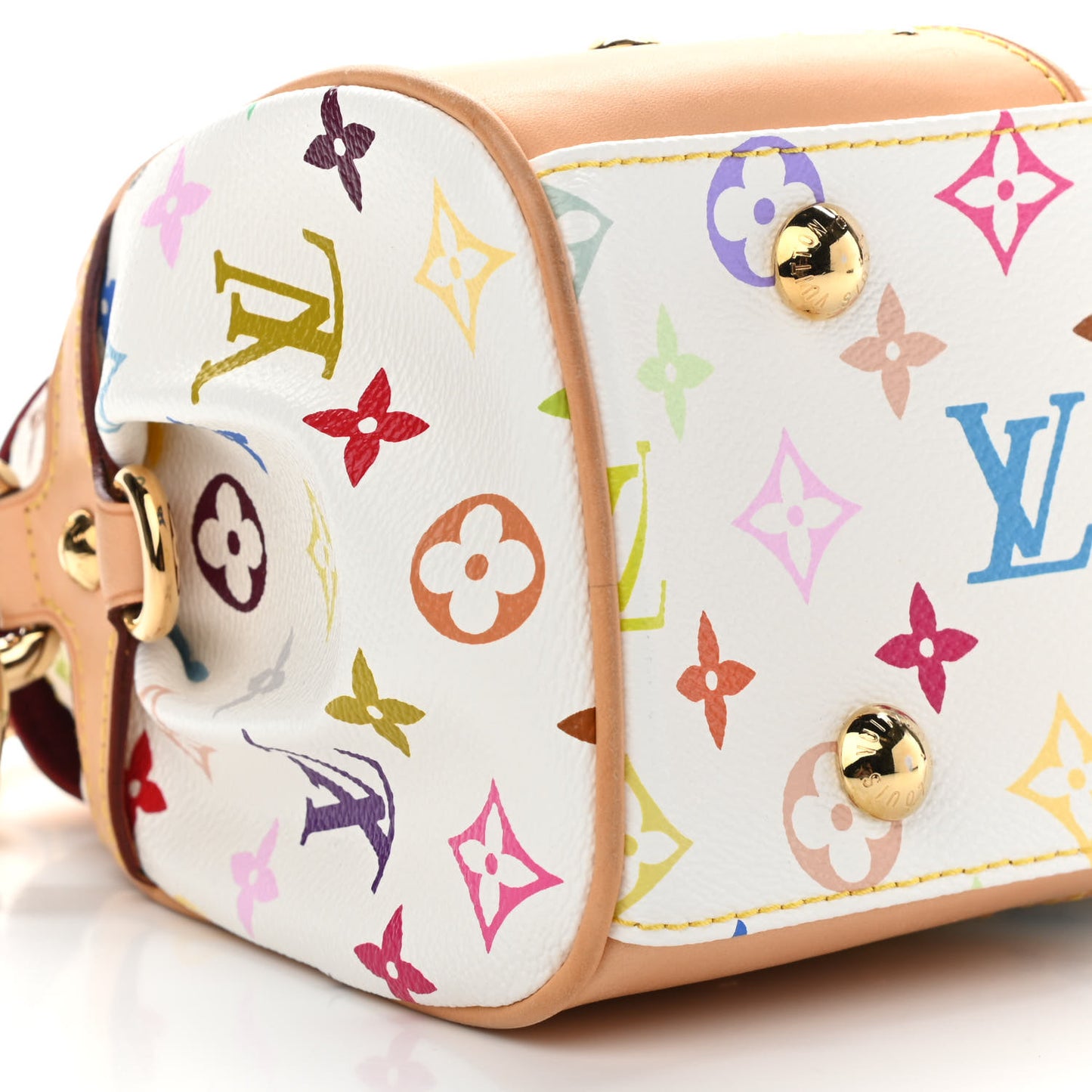 Monogram Multicolor Beverly MM White