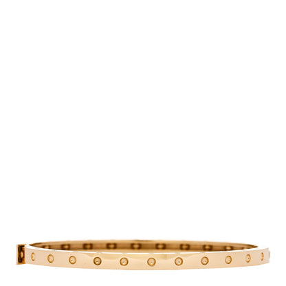 Roberto Coin 18K Yellow Gold Symphony Pois Moi Oval Bangle Bracelet 2 of 3