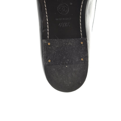 Chanel Calfskin Pearl CC Mocassin Loafers 40.5 Black 14 of 17