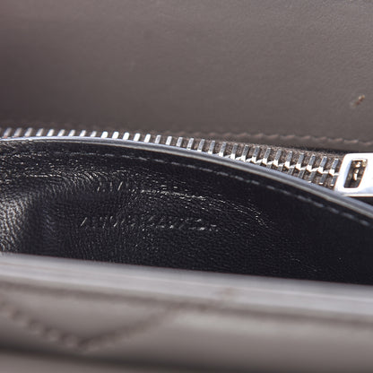 Saint Laurent Calfskin Y Quilted Monogram Small Loulou Chain Satchel Earth 7 of 11