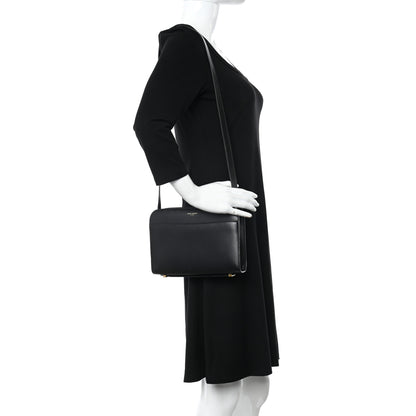 Saint Laurent Calfskin Reverse Satchel Black 2 of 12