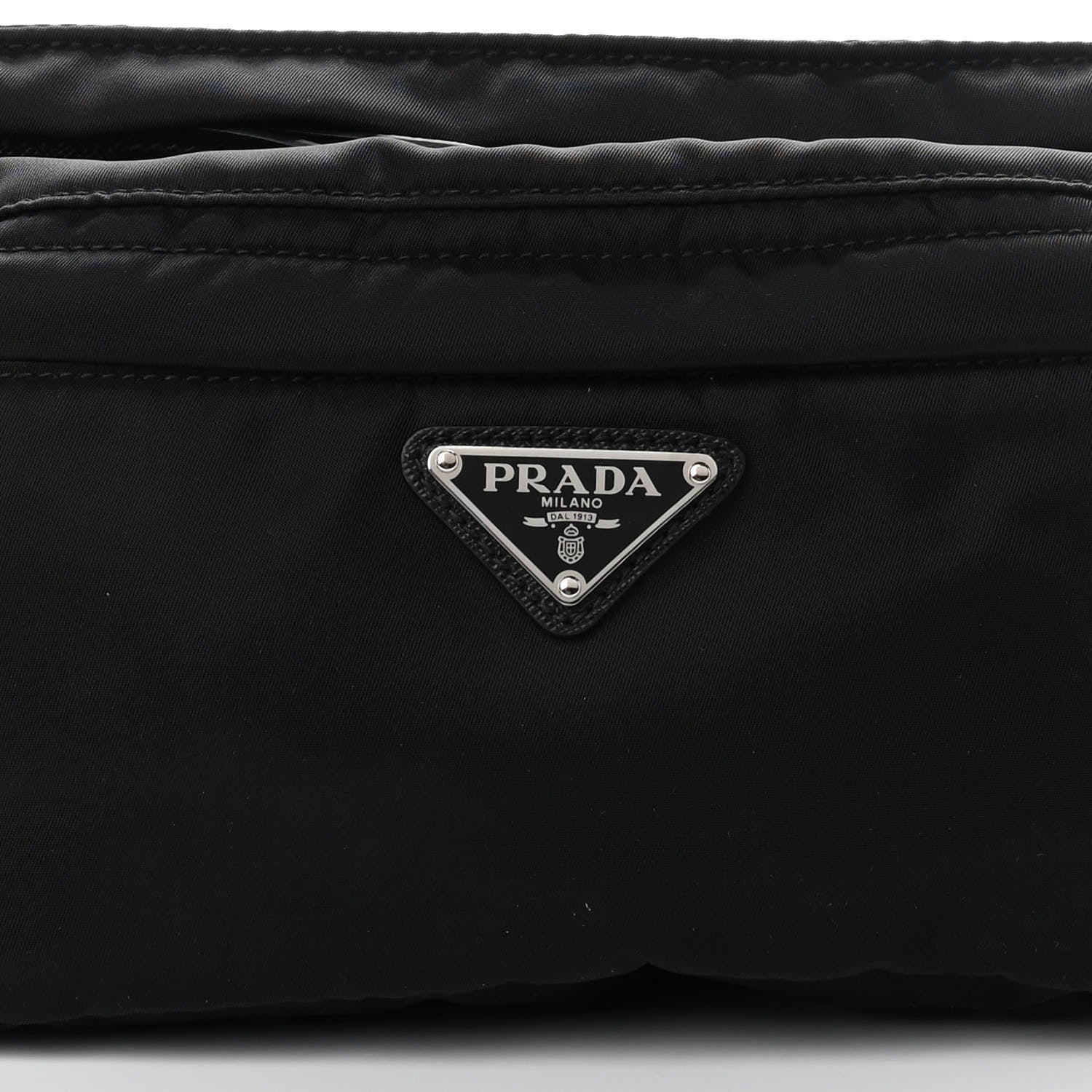 Prada Tessuto Nylon Montagna Belt Bag Black 8 of 13