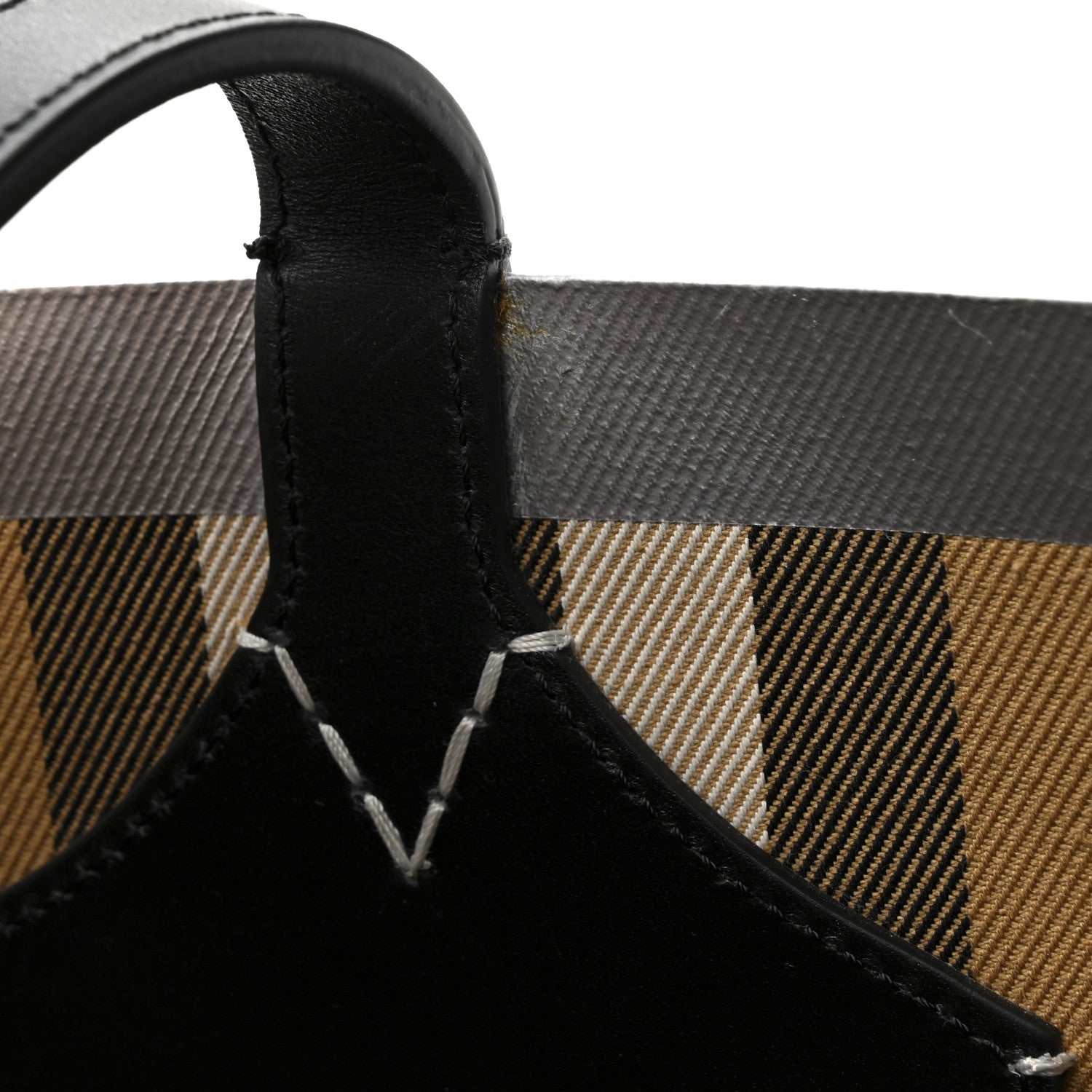 Burberry Vintage Check XL The Giant Reversible Tote Black Silver 11 of 13