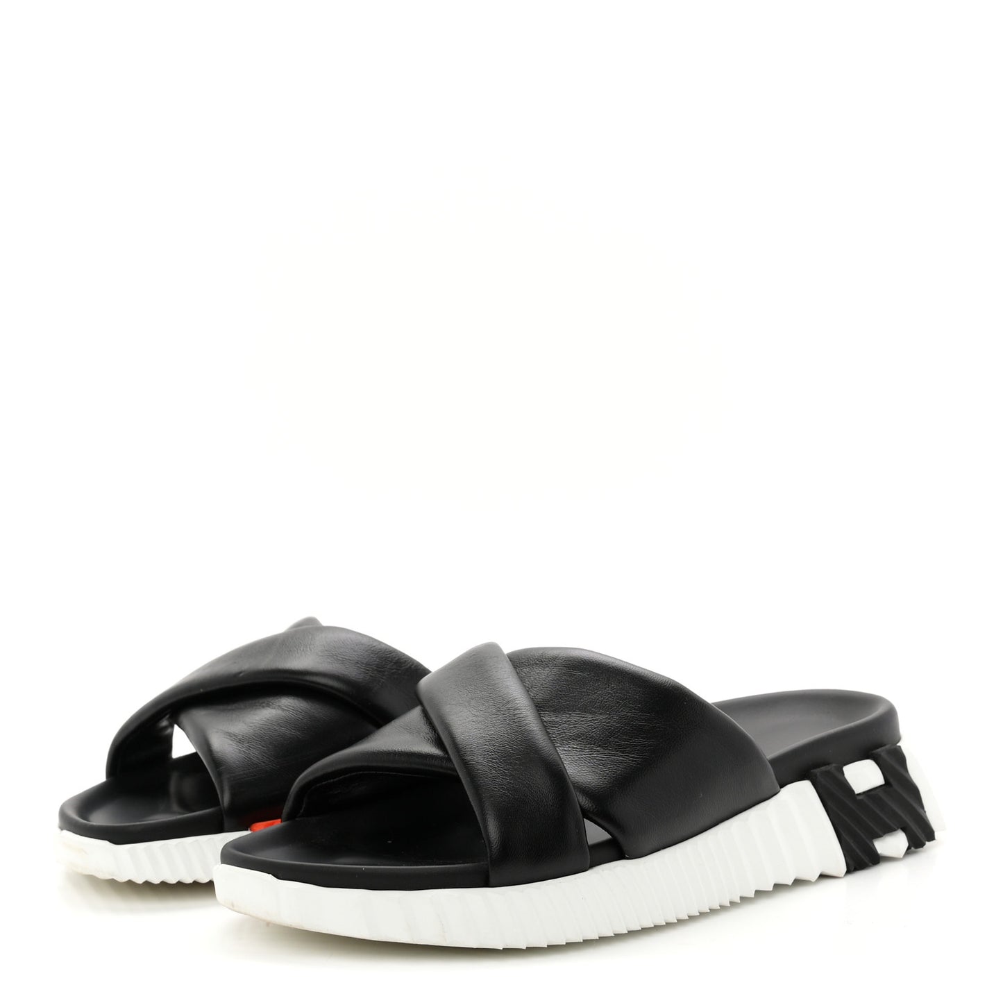 Nappa Womens Infra Sandals 35.5 Black