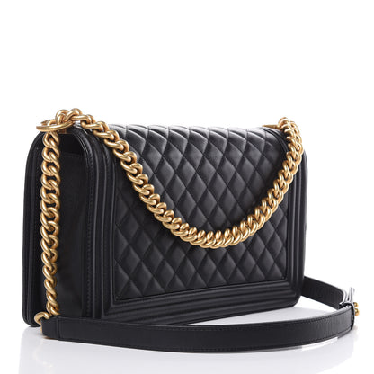 Chanel Caviar Quilted New Medium Boy Flap Black 3 of 13