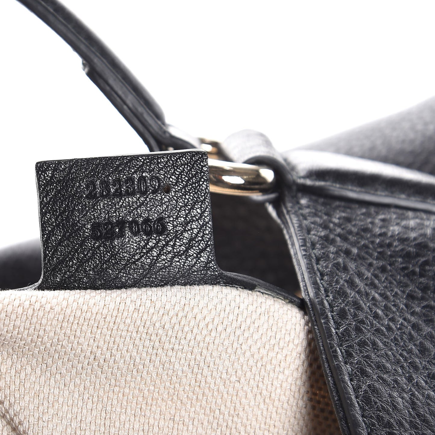 Pebbled Calfskin Medium Soho Shoulder Bag Black