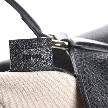 Gucci Pebbled Calfskin Medium Soho Shoulder Bag Black 7 of 7