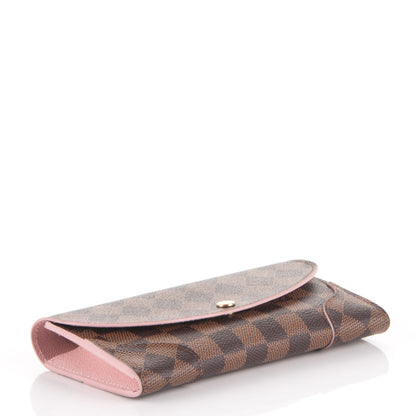 Louis Vuitton Damier Ebene Caissa Wallet Rose Ballerine 4 of 7