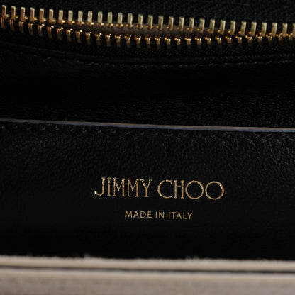 Jimmy Choo Washed Crinkled Calfskin Rebel Shoulder Bag Black 6 of 7