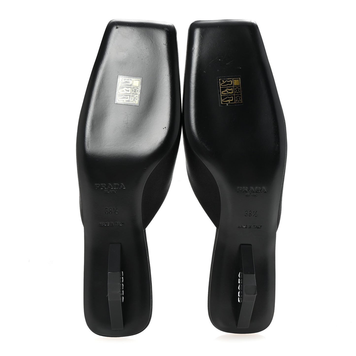 Satin Modellerie Mules 38.5 Black