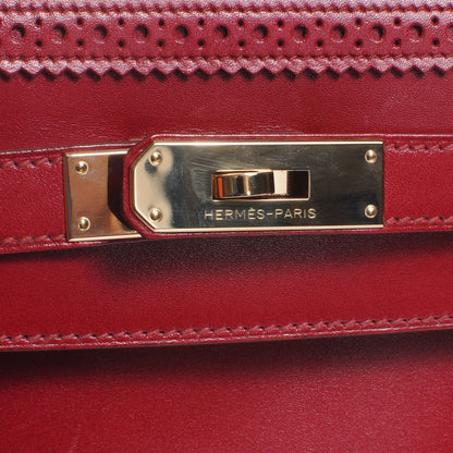 Hermes Tadelakt Ghillies Retourne Kelly 35 Rubis 10 of 10