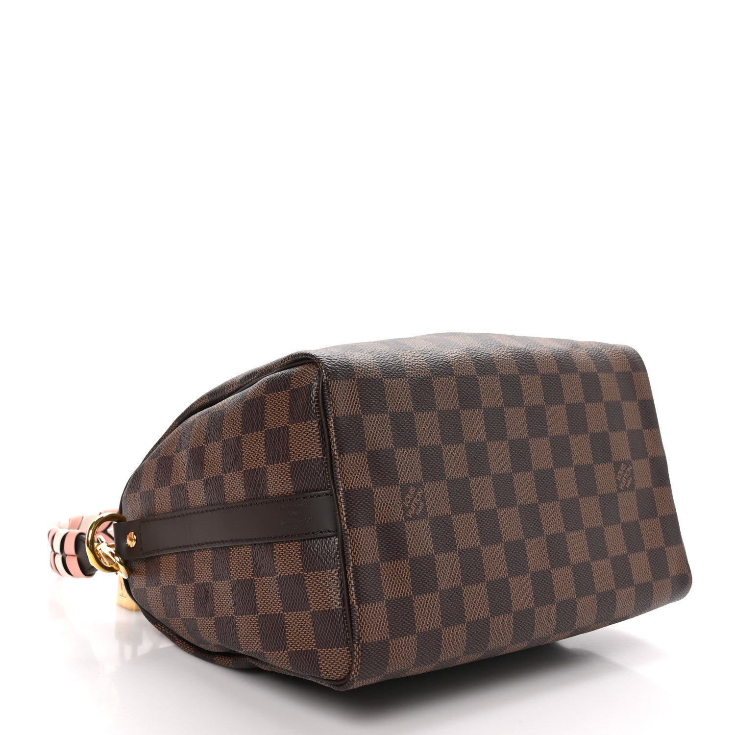 Louis Vuitton Damier Ebene Braided Speedy Bandouliere 25 Pink 4 of 11
