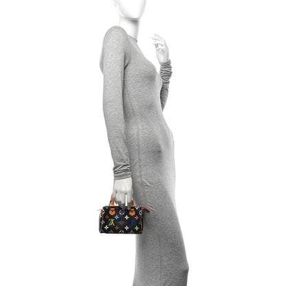 Louis Vuitton Monogram Multicolor Mini Sac HL Speedy Black 2 of 11