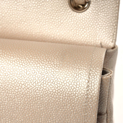 Chanel Iridescent Caviar Quilted Jumbo Double Flap Beige 15 of 16
