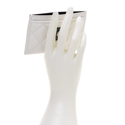 Chanel Caviar Quilted My Everything Card Holder White Black 2 of 8