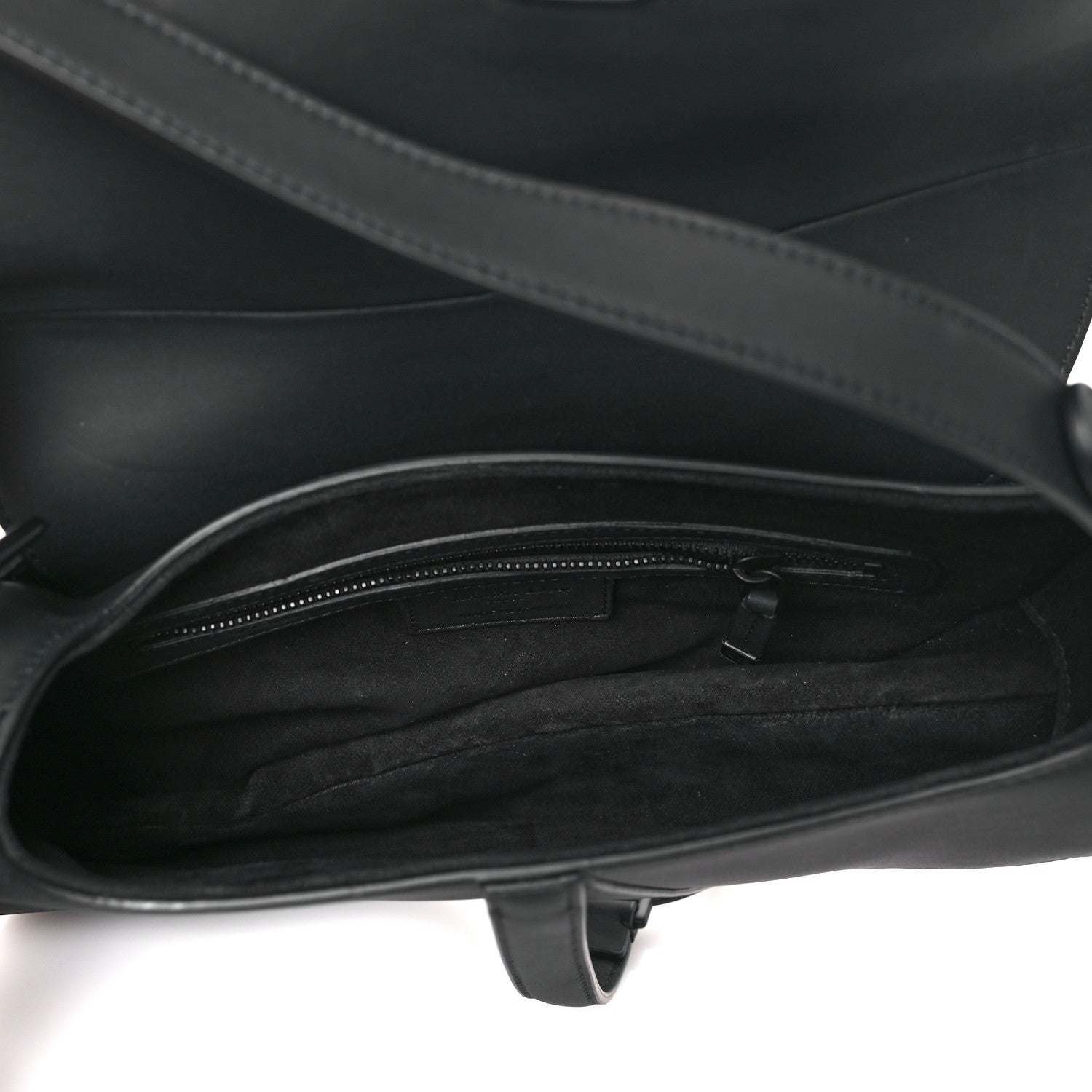 Christian Dior Ultra Matte Calfskin Saddle Bag Black 5 of 10