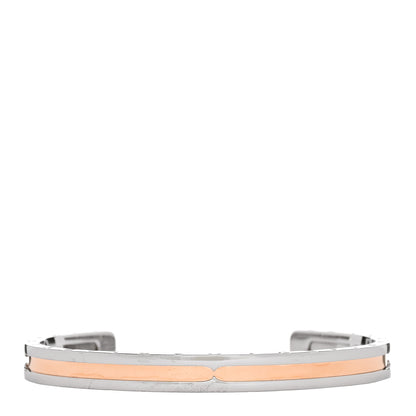 Bulgari 18K Rose Gold Stainless Steel B.Zero1 Cuff Bracelet S 1 of 4