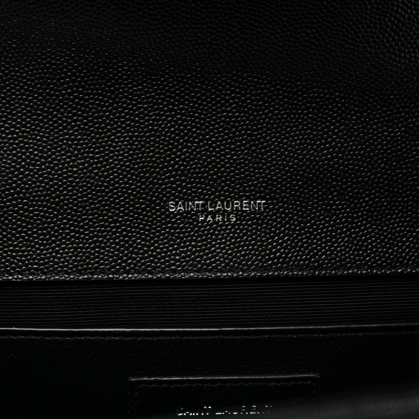 Grain De Poudre Textured Mixed Matelasse Triquilt Medium Monogram Satchel Black