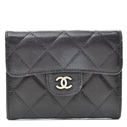 Chanel Caviar Quilted Flap Card Holder Black 1 of 15