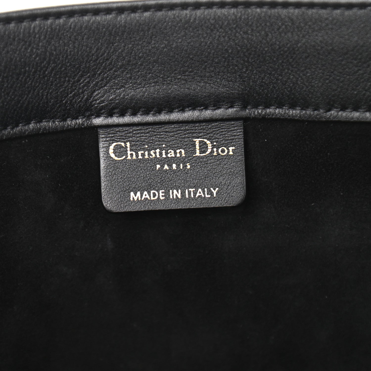 Christian Dior Calfskin Embossed Medium Book Tote Black 6 of 10