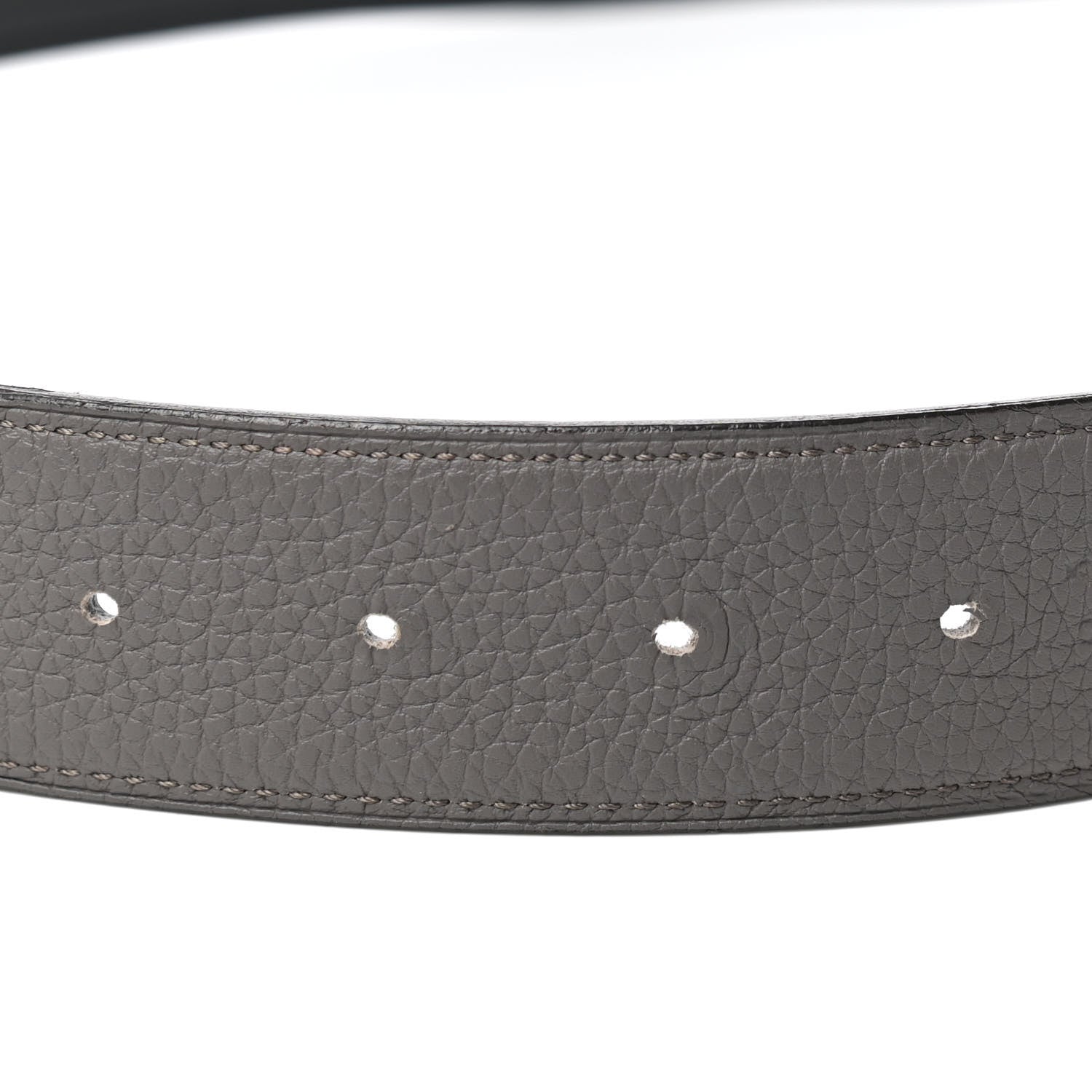 Hermes Togo Box 32mm Gamma Belt 95 Black Etain 4 of 9