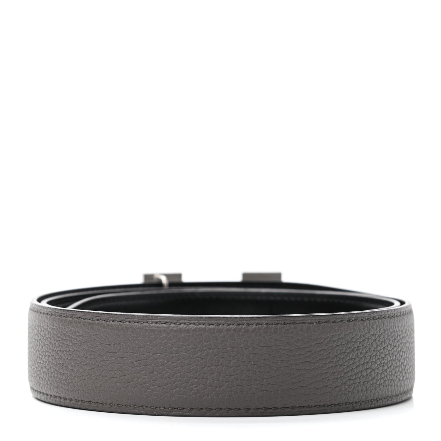 Box Togo 32mm Guilloche H Belt 85 Black Etain