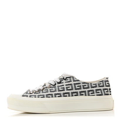 Givenchy Jacquard City Sport 4G Sneakers 37.5 White Black 1 of 8