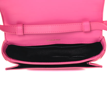 Balenciaga Signature Grained Calfskin Logo Print Ville Day Bag XS Rose Bubblegum Black 5 of 11