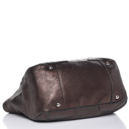 Prada Vitello Daino Shoulder Bag Antico Mordore 4 of 13