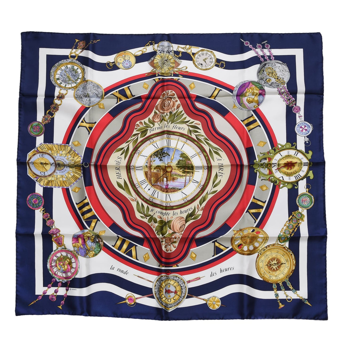 Silk Parmi Les Fleurs Scarf 90