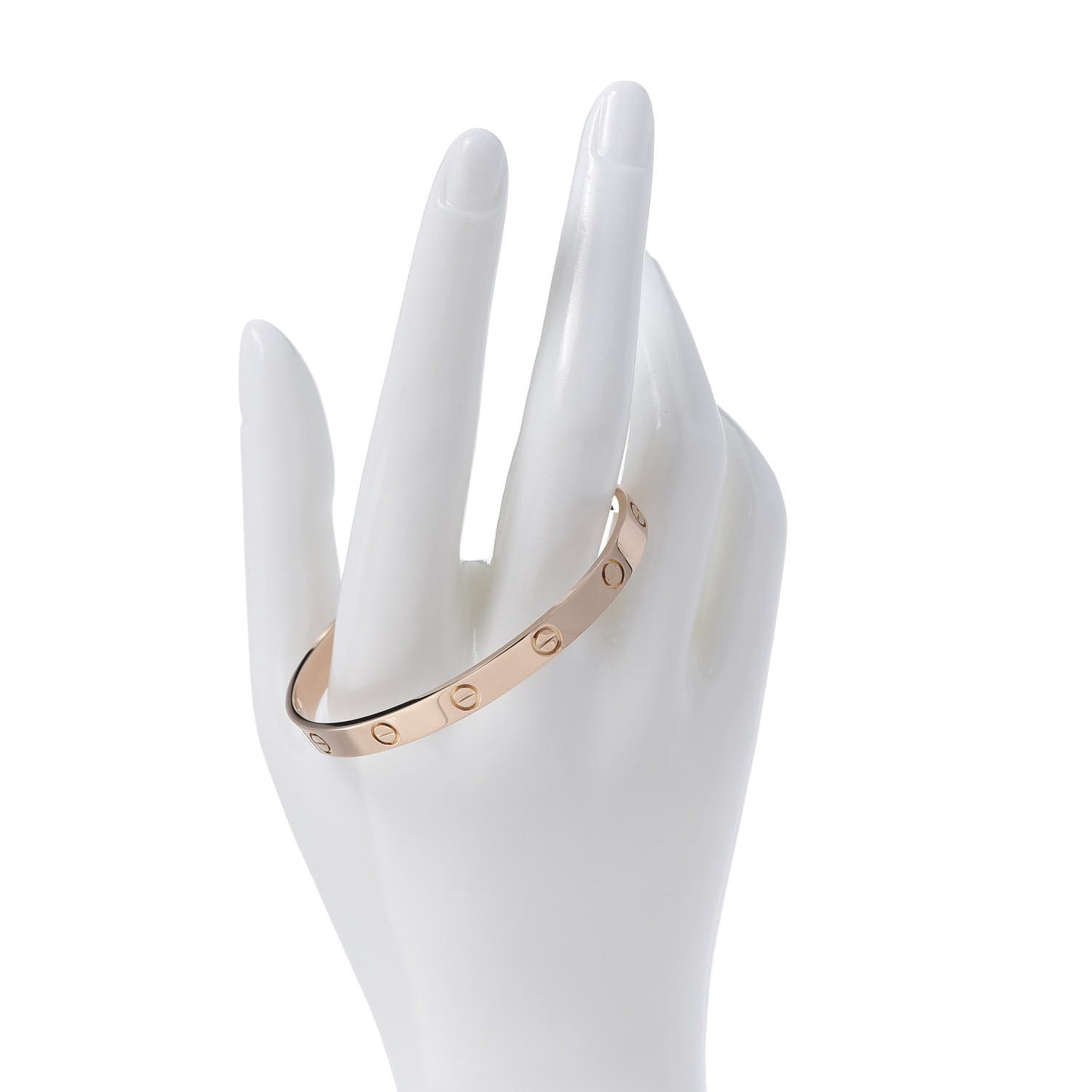 18K Pink Gold LOVE Cuff Bracelet 18
