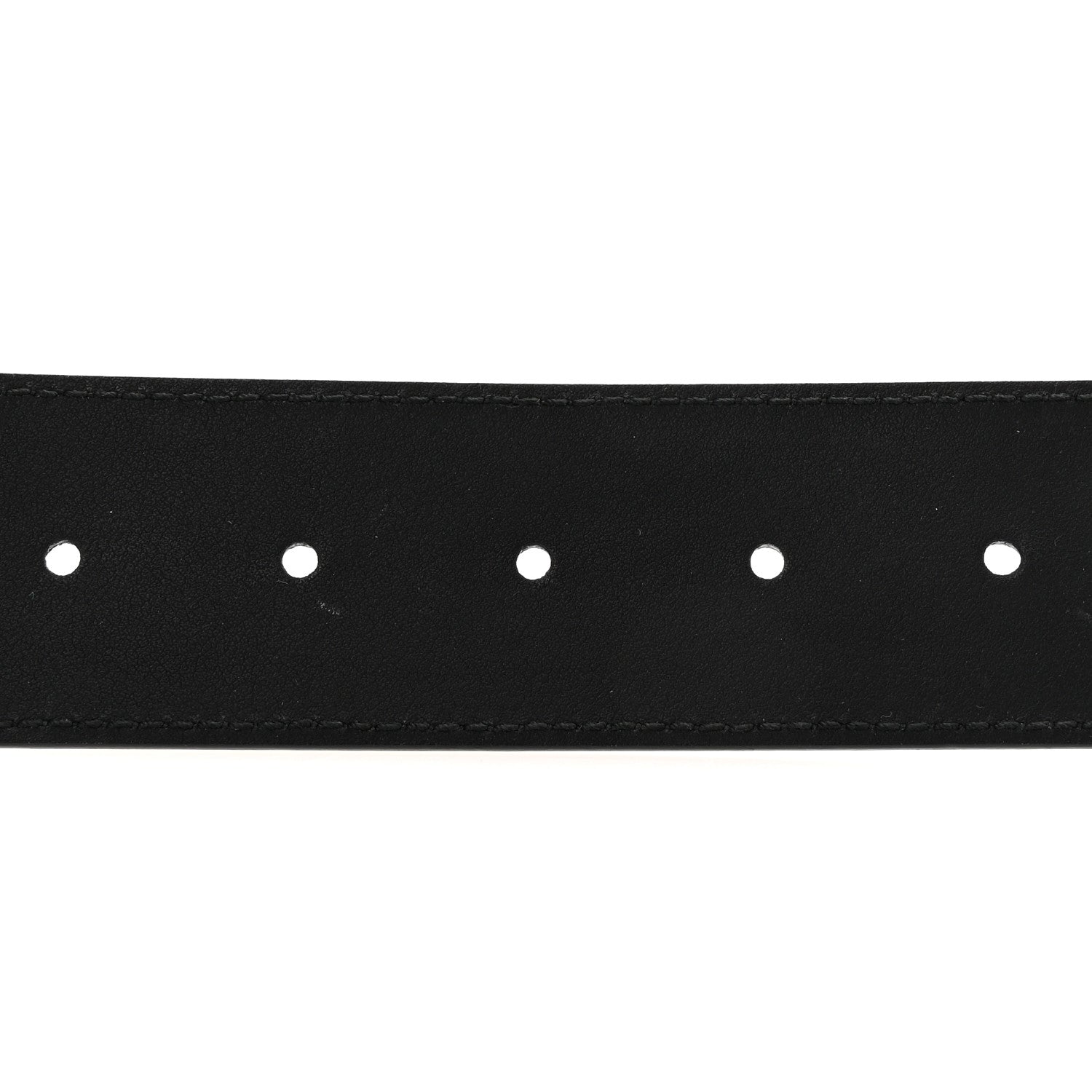 Gucci Moon Calfskin Pearl Double G Belt 70 28 Black Cream 4 of 5