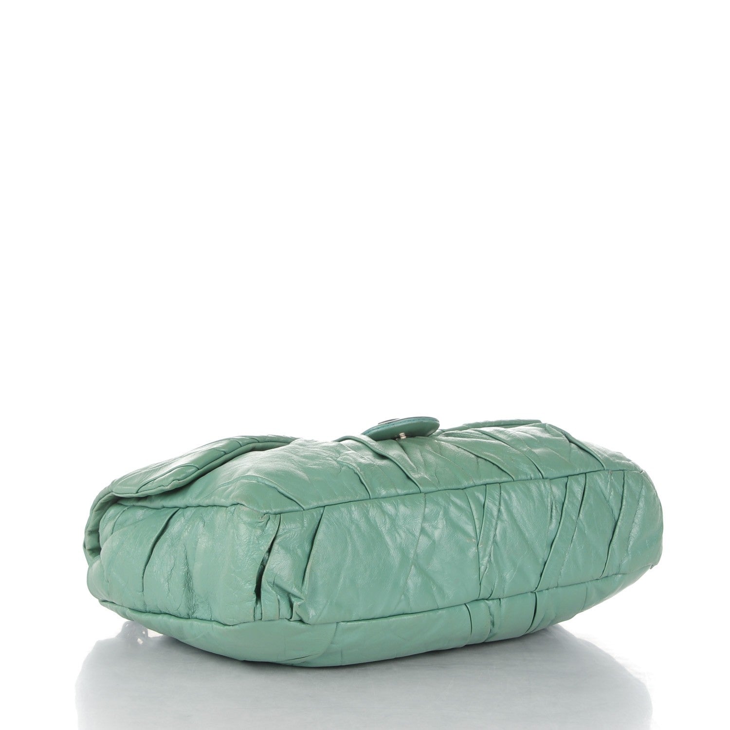 Chanel Glazed Calfskin Twisted Maxi Flap Green 4 of 9