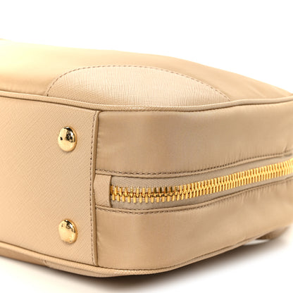 Prada Re-Nylon Saffiano Medium Re-Edition 1978 Two Handle Bag Cammello 12 of 12