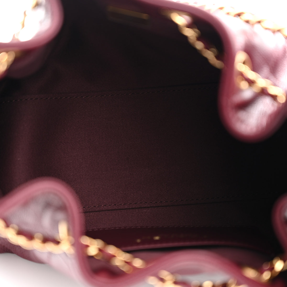 Caviar Quilted Mini Chanel 25 Handbag Dark Burgundy