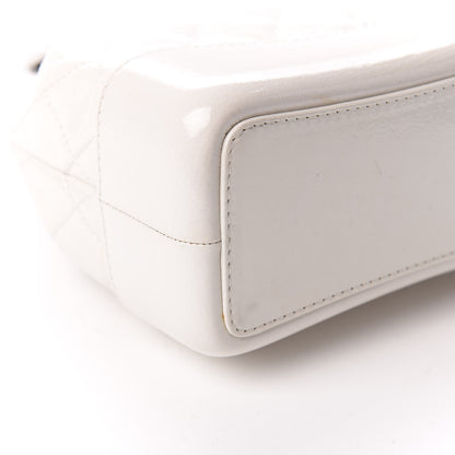 Chanel Patent Goatskin Quilted Small Gabrielle Backpack White 5 of 9