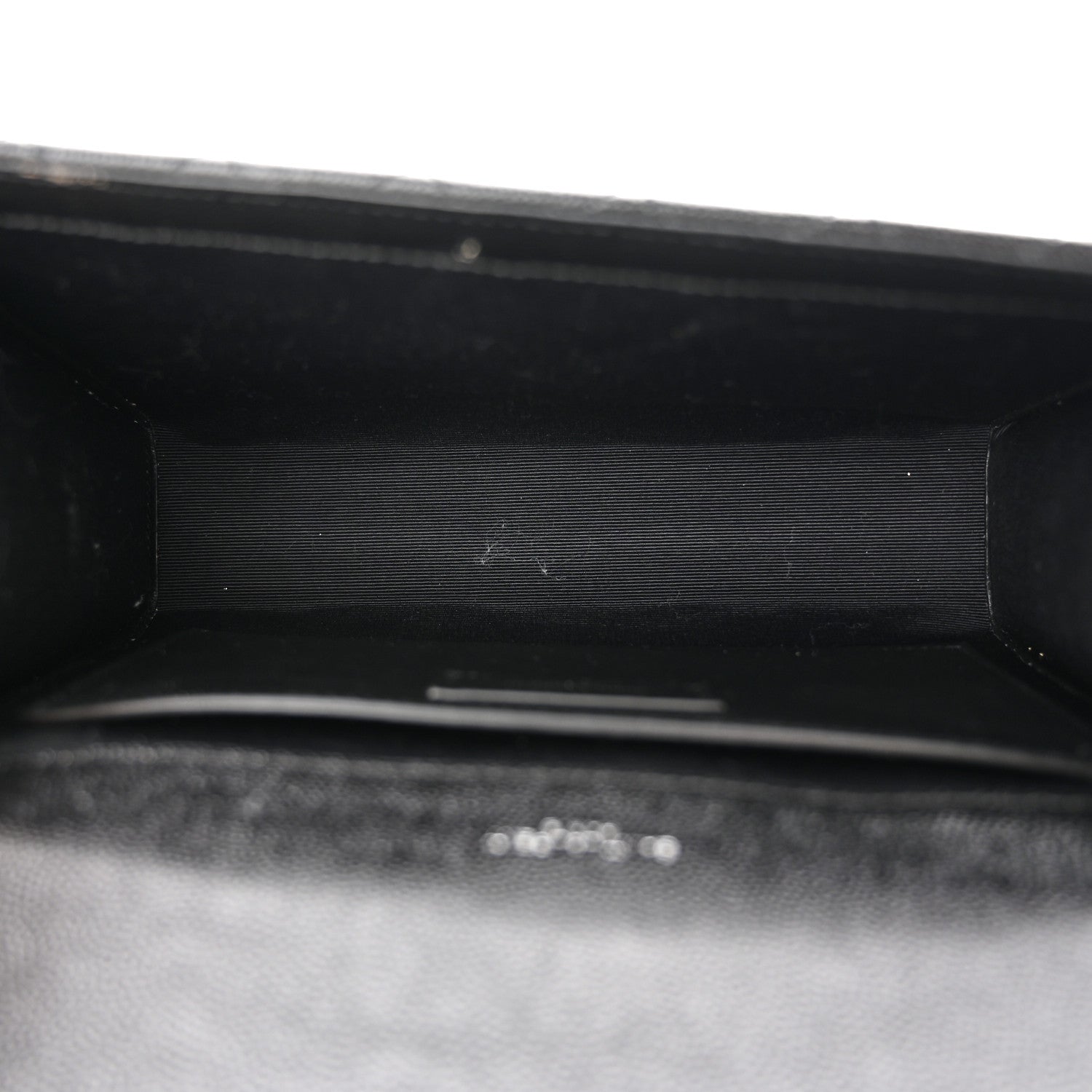 Saint Laurent Grain De Poudre Textured Mixed Matelasse Triquilt Medium Monogram Satchel Black 5 of 12