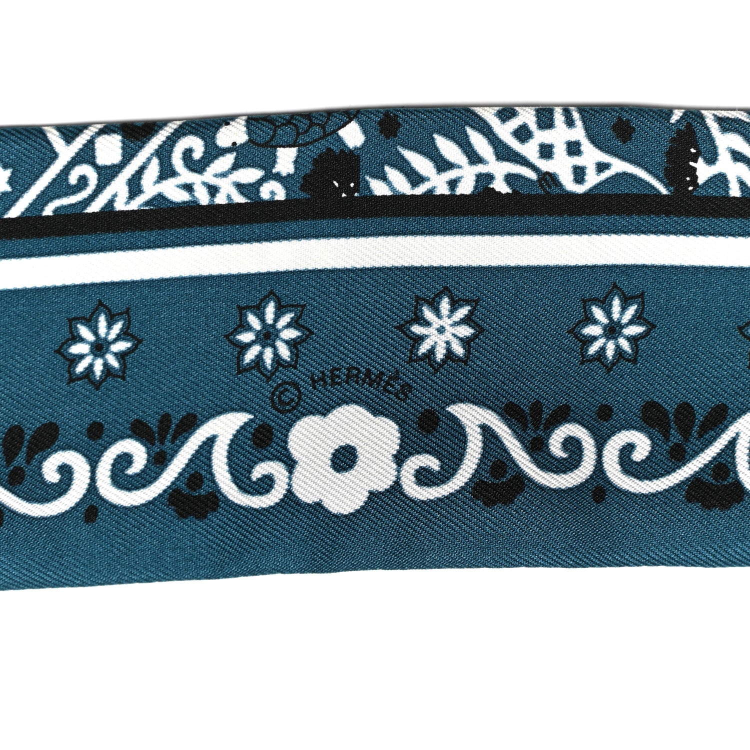 Hermes Silk Peuple Du Vent Bandana Twilly 3 of 5