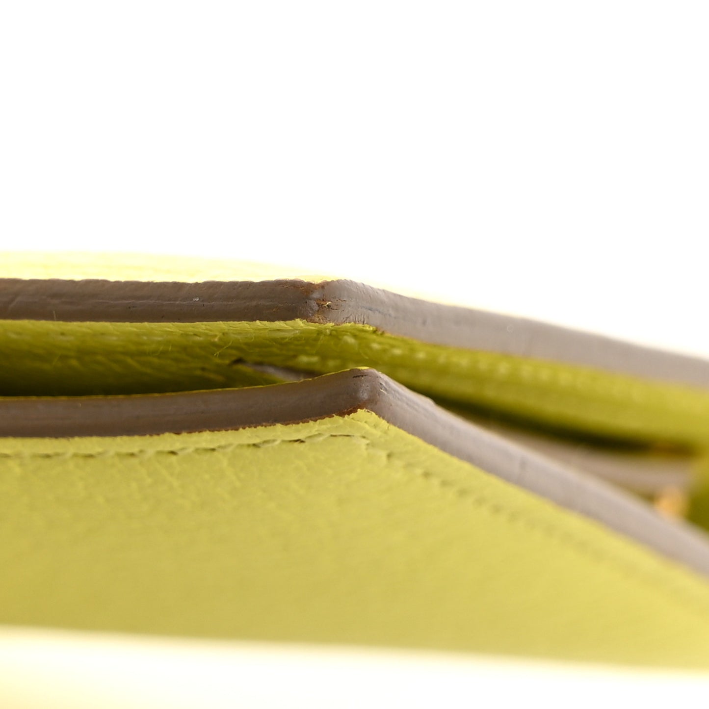 Chevre Mysore Bearn Gusset Wallet Lime