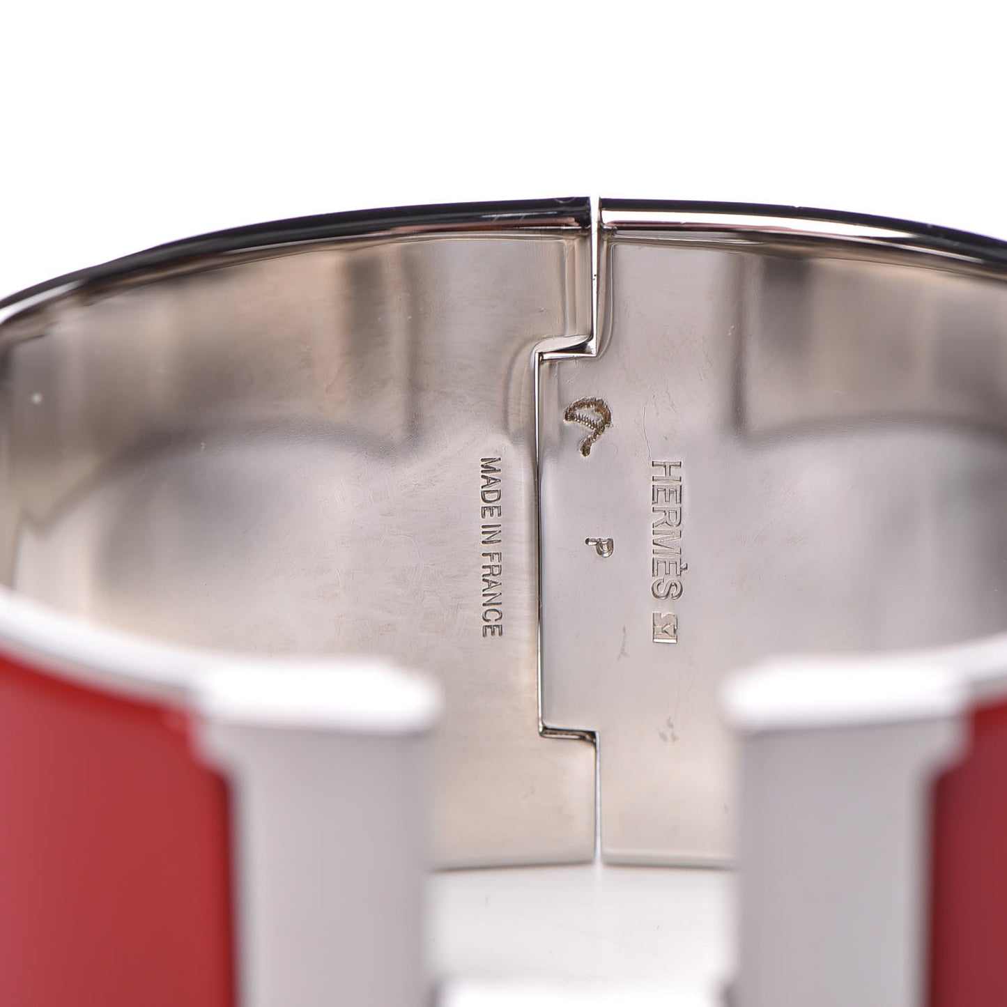 Enamel Extra Wide Clic Clac H Bracelet GM Red