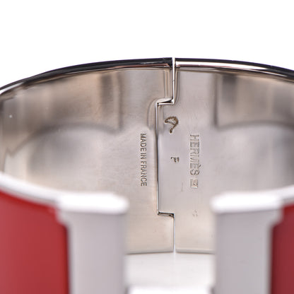 Hermes Enamel Extra Wide Clic Clac H Bracelet GM Red 4 of 4