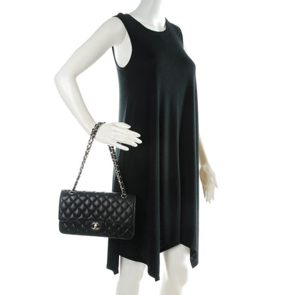 Chanel Caviar Quilted Medium Double Flap Black 2 of 8