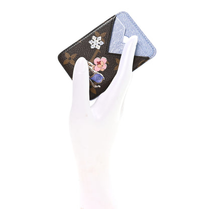 Louis Vuitton Monogram Magnet Vivienne Card Holder Blue Frost 2 of 7