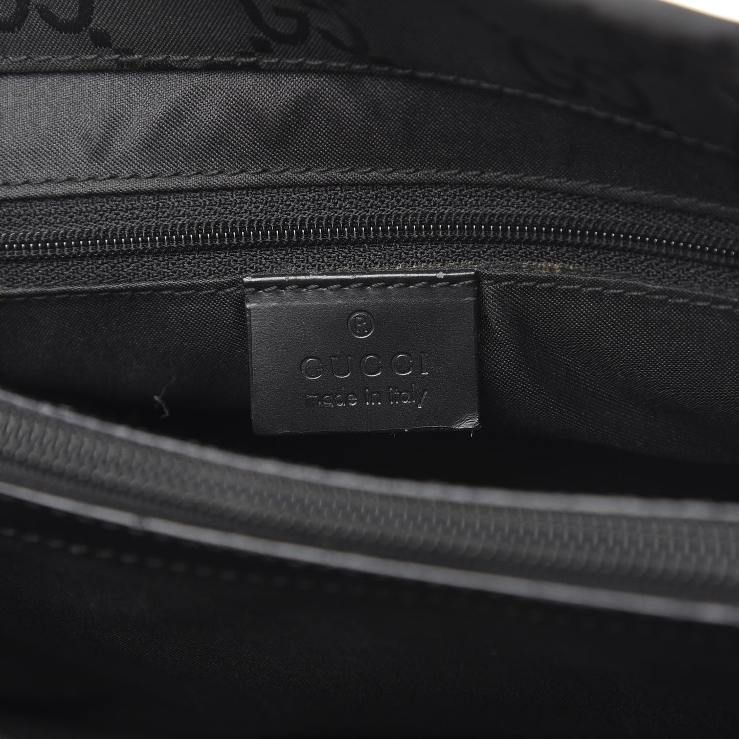 Nylon Monogram Bamboo Handle Bag Black