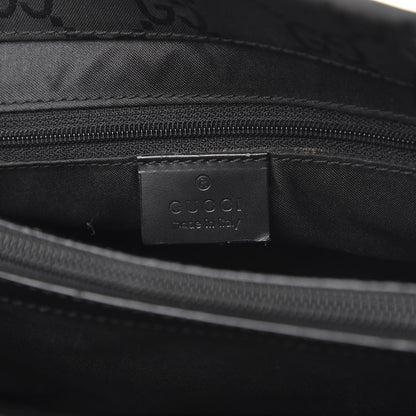 Gucci Nylon Monogram Bamboo Handle Bag Black 6 of 11