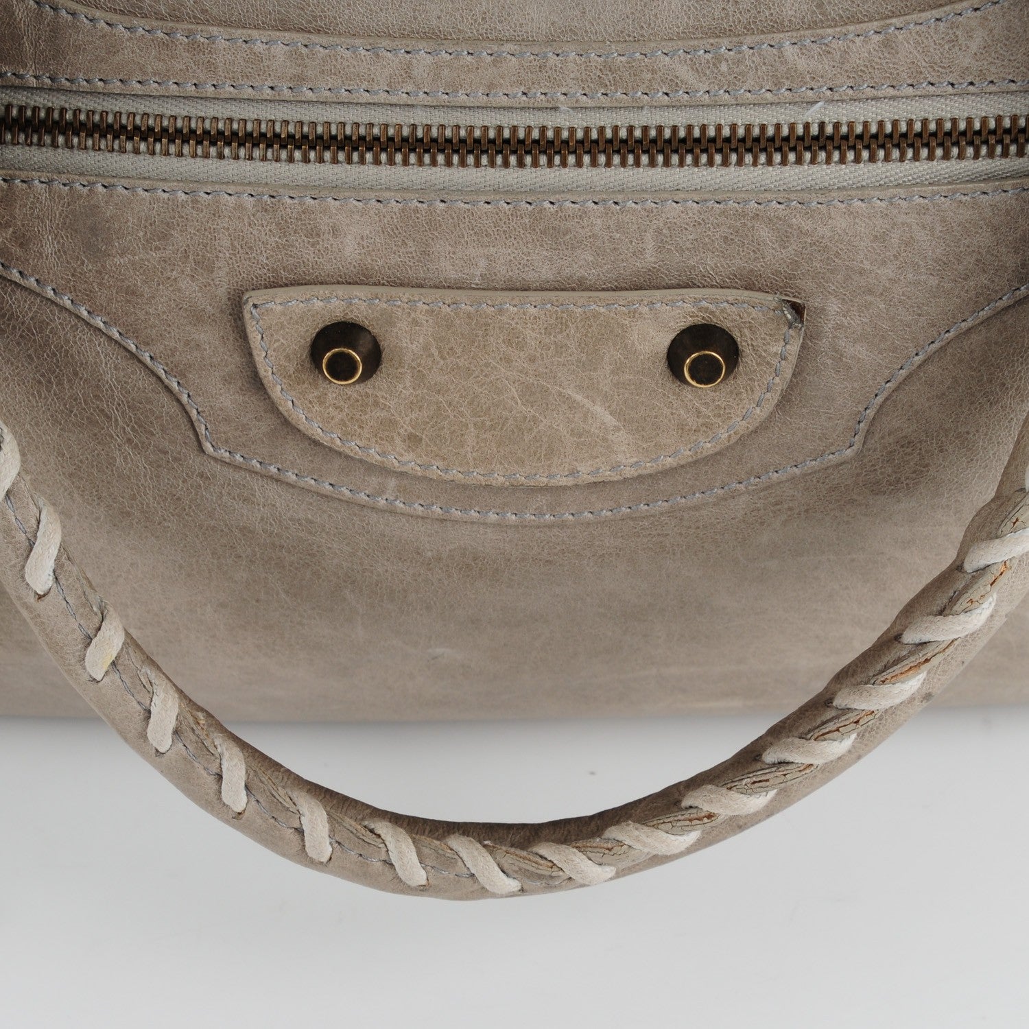 Balenciaga Chevre Classic Hardware Purse Greige 9 of 11